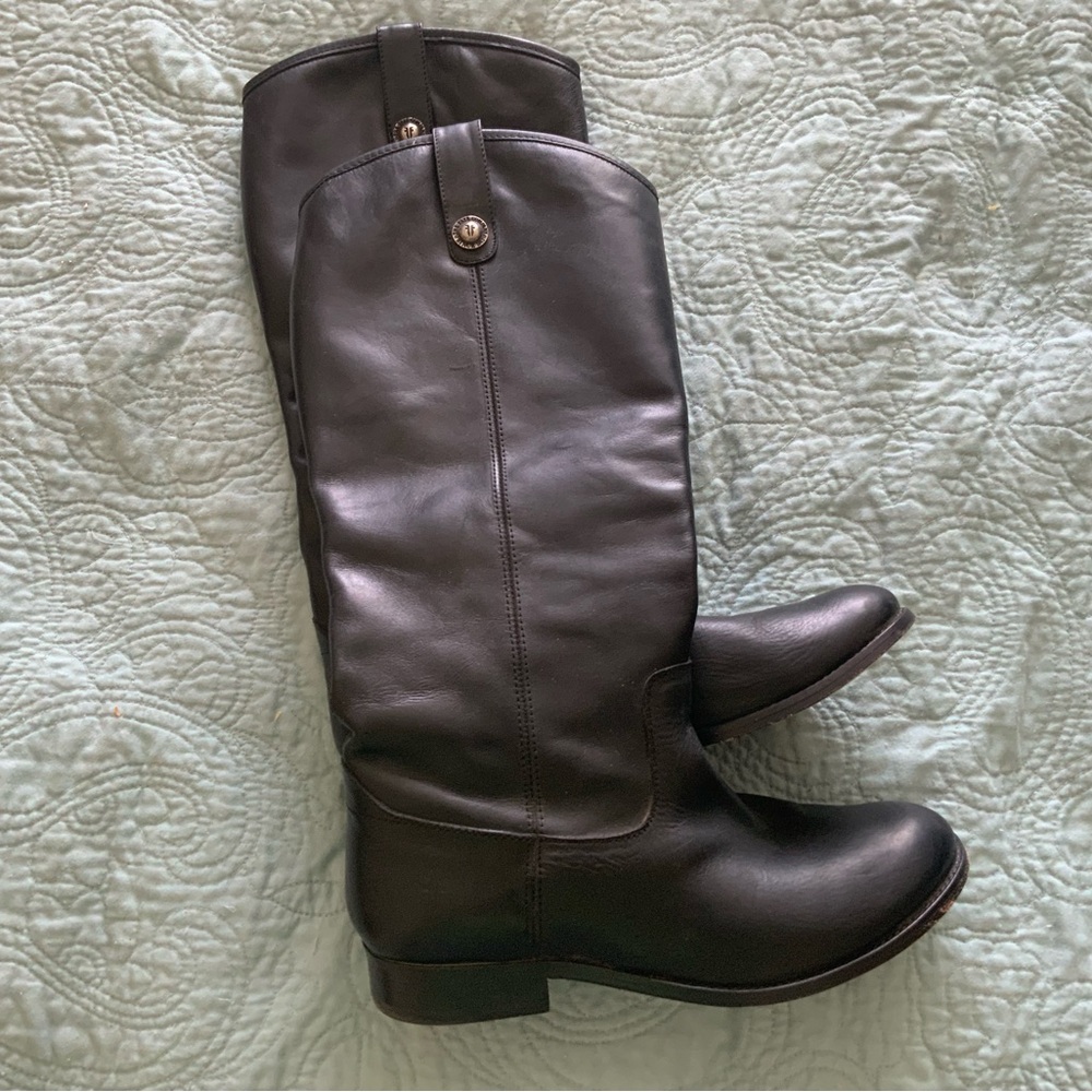 Black Leather Riding Boots